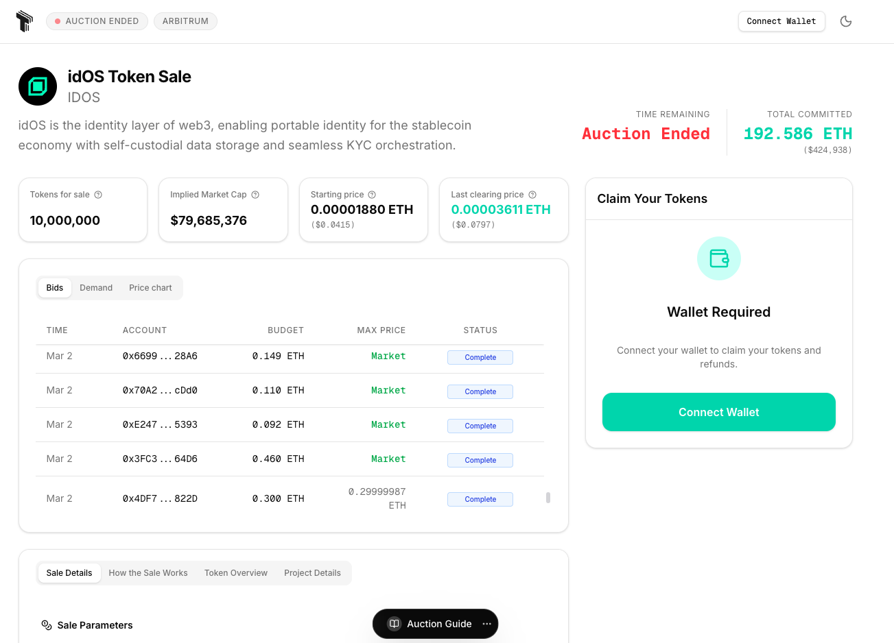 Preview of idOS Token Sale